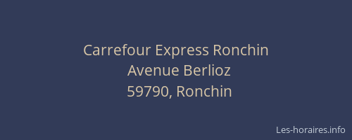 Carrefour Express Ronchin