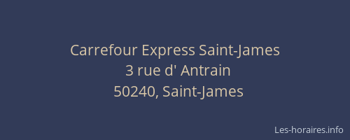 Carrefour Express Saint-James