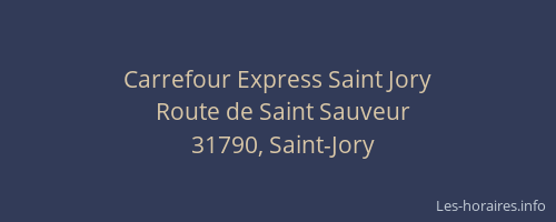 Carrefour Express Saint Jory