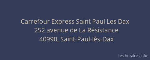 Carrefour Express Saint Paul Les Dax