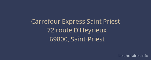 Carrefour Express Saint Priest