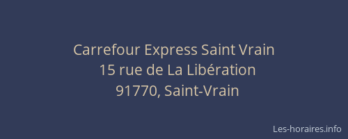 Carrefour Express Saint Vrain