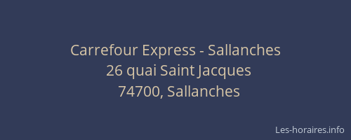 Carrefour Express - Sallanches