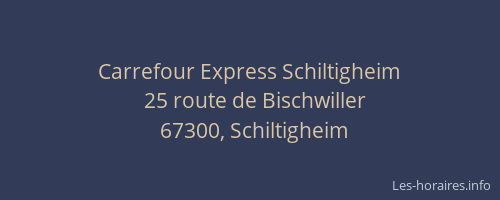 Carrefour Express Schiltigheim