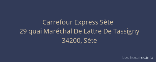 Carrefour Express Sète