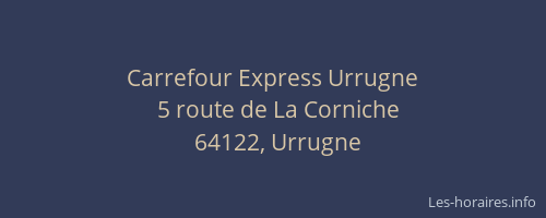 Carrefour Express Urrugne