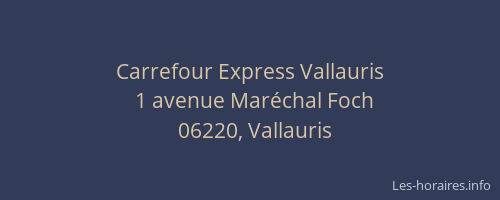 Carrefour Express Vallauris