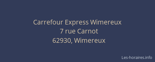 Carrefour Express Wimereux