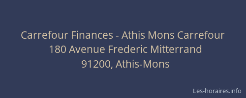Carrefour Finances - Athis Mons Carrefour
