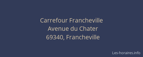 Carrefour Francheville