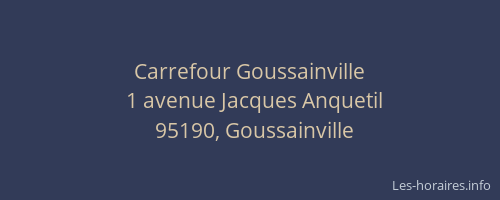 Carrefour Goussainville
