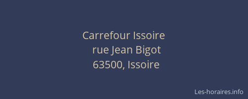 Carrefour Issoire