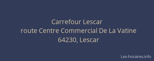 Carrefour Lescar
