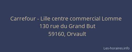 Carrefour - Lille centre commercial Lomme