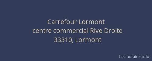 Carrefour Lormont