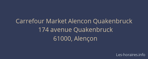 Carrefour Market Alencon Quakenbruck