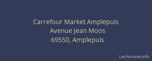 Carrefour Market Amplepuis