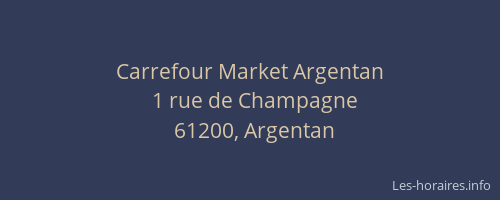Carrefour Market Argentan