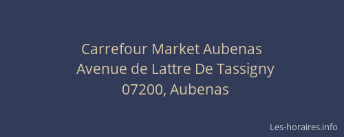 Carrefour Market Aubenas