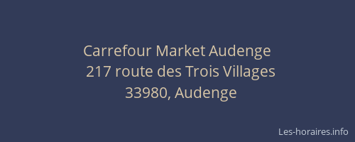 Carrefour Market Audenge