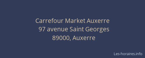 Carrefour Market Auxerre