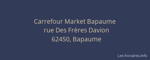 Carrefour Market Bapaume