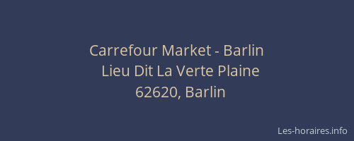 Carrefour Market - Barlin