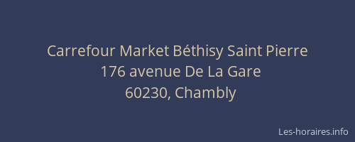 Carrefour Market B&eacute;thisy Saint Pierre