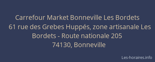 Carrefour Market Bonneville Les Bordets