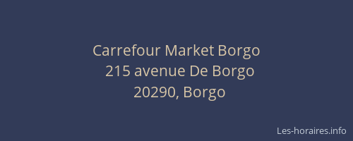 Carrefour Market Borgo