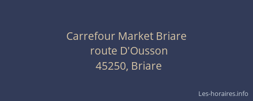 Carrefour Market Briare