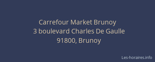 Carrefour Market Brunoy