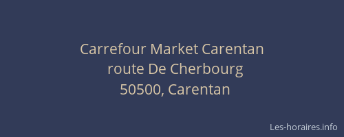 Carrefour Market Carentan