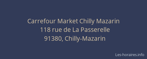 Carrefour Market Chilly Mazarin