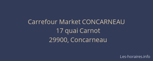 Carrefour Market CONCARNEAU