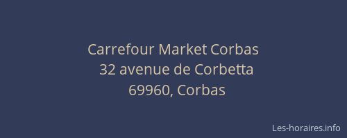 Carrefour Market Corbas