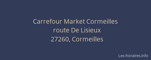 Carrefour Market Cormeilles