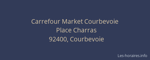 Carrefour Market Courbevoie