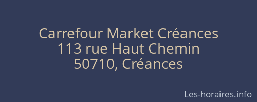 Carrefour Market Créances
