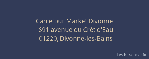 Carrefour Market Divonne