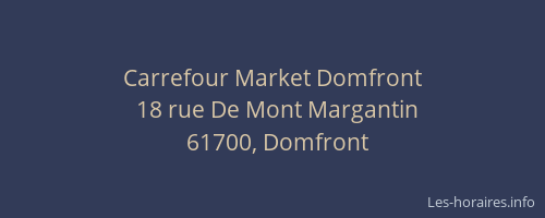Carrefour Market Domfront