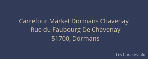 Carrefour Market Dormans Chavenay