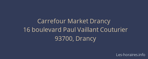 Carrefour Market Drancy