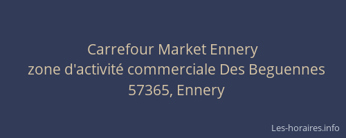 Carrefour Market Ennery