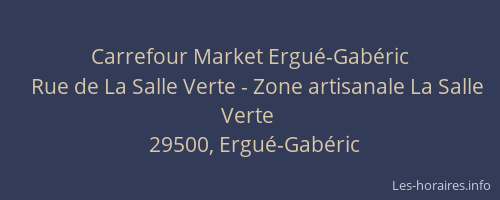 Carrefour Market Ergué-Gabéric