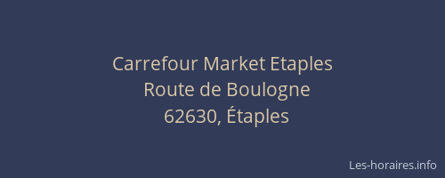 Carrefour Market Etaples