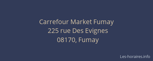 Carrefour Market Fumay