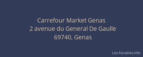Carrefour Market Genas