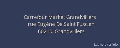 Carrefour Market Grandvilliers