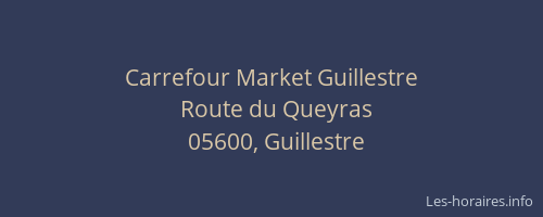 Carrefour Market Guillestre